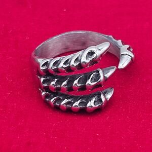 Dragon Claw Stainless Steel Ring Gothic Talon Biker Jewelry Size 11